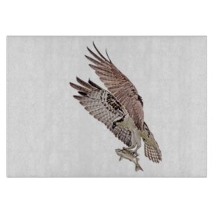 Tabla De Cortar Osprey con un pez