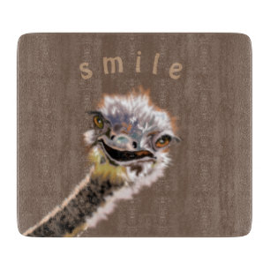 Tabla De Cortar Ostrich feliz