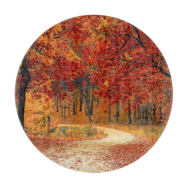 Tabla De Cortar otoño en el bosque (Anverso)