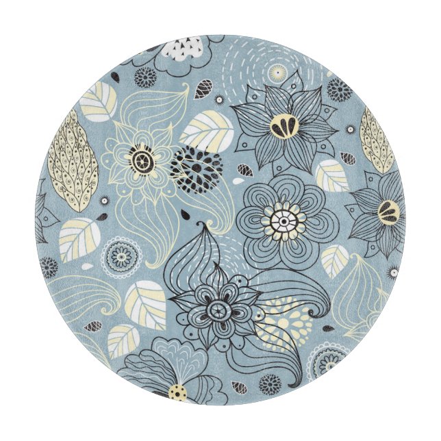 Tabla De Cortar Otoño floral: Elegante diseño estacional (Anverso)