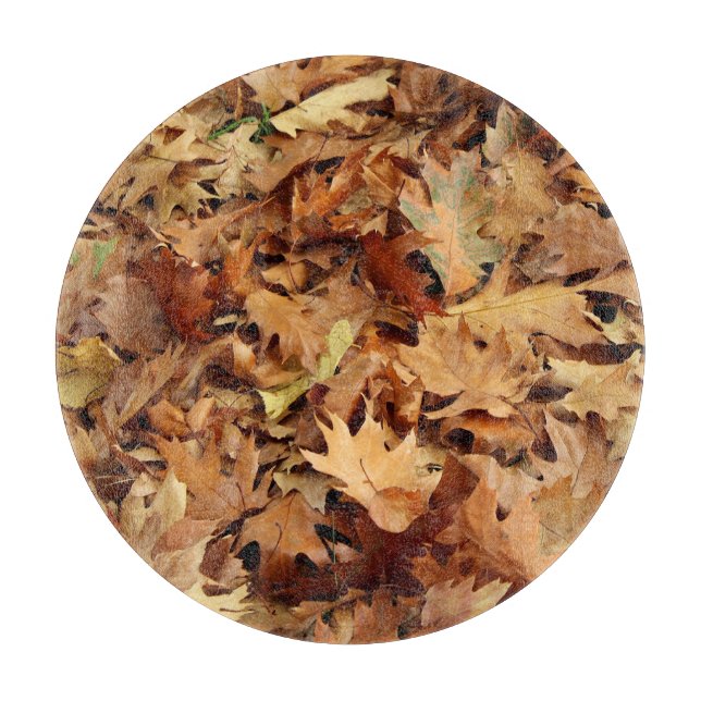Tabla De Cortar otoño, hojas secas (Anverso)