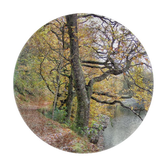 TABLA DE CORTAR OTOÑO POR EL LAGO (Anverso)