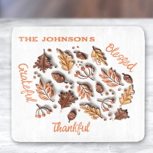 Tabla De Cortar Otoño Sale De Acorn 3D Nombre De Familia Moderno