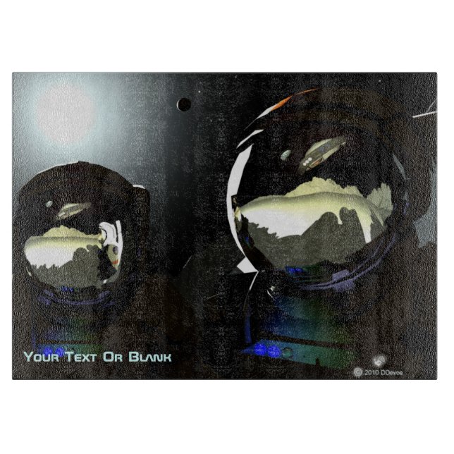 Tabla De Cortar OVNI de visitantes inesperados (Anverso)