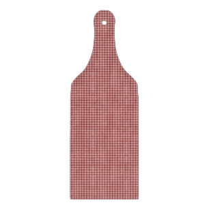 Tabla De Cortar PADDLE DE LA JUNTA DE CORTE DE Gingham de Borgoña