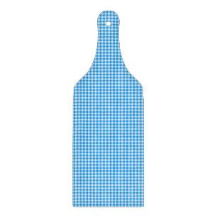 Tabla De Cortar PADDLE DE LA JUNTA DE CUADRO azul-blanco de Gingha