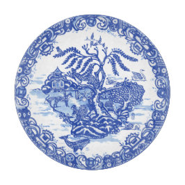 Tabla De Cortar Pagoda de ballena de ballena azul de conejo de zor