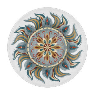 Tabla De Cortar Painterly Mandala