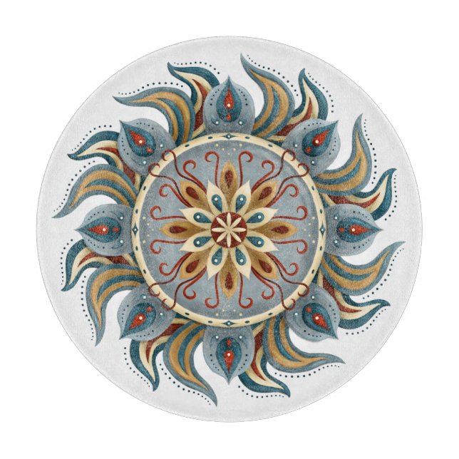 Tabla De Cortar Painterly Mandala (Anverso)