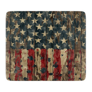 Tabla De Cortar País/Primitive angustiada Americana