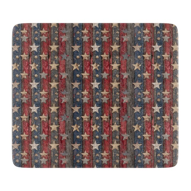 Tabla De Cortar País/Primitive angustiada Americana (Anverso)