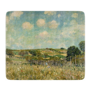 Tabla De Cortar Paisaje Country Meadow (por Alfred Sisley)