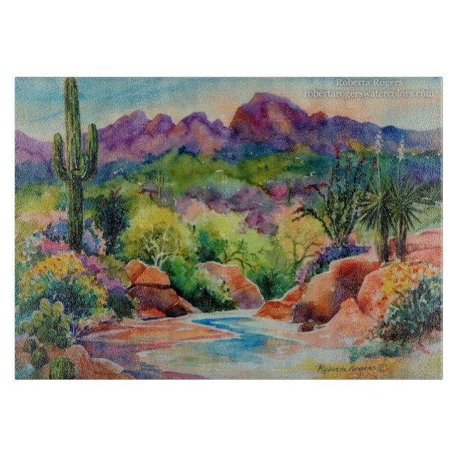 Tabla De Cortar Paisaje de Arizona (Anverso)