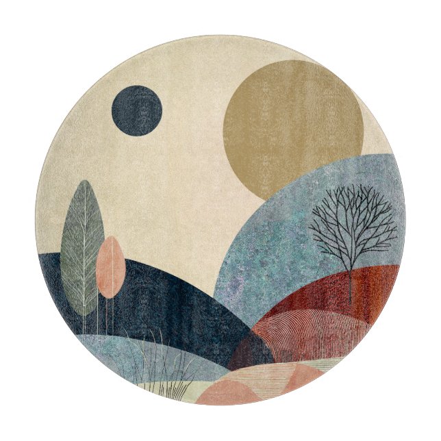 Tabla De Cortar Paisaje de Fantasy Hills (Anverso)