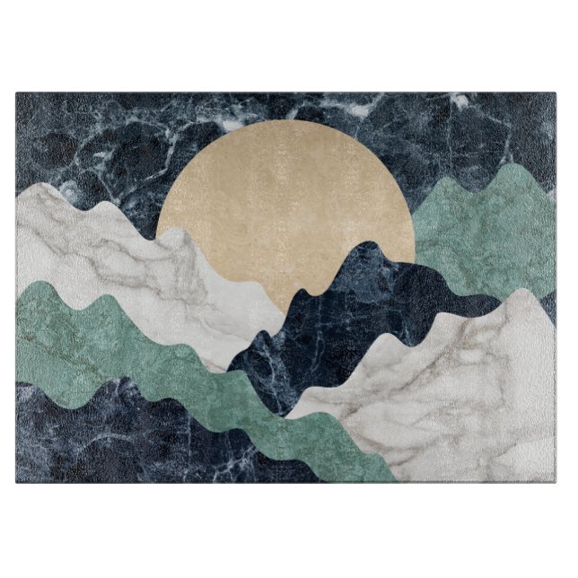 Tabla De Cortar Paisaje de las Montañas de Marble (Anverso)