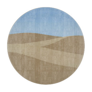 Tabla De Cortar Paisaje minimalista de dunas del desierto