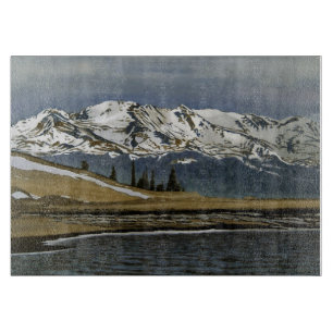 Tabla De Cortar Paisaje montañoso de Leadville Colorado en inviern