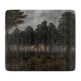 Tabla De Cortar Paisaje nocturno (por Caspar David Friedrich)