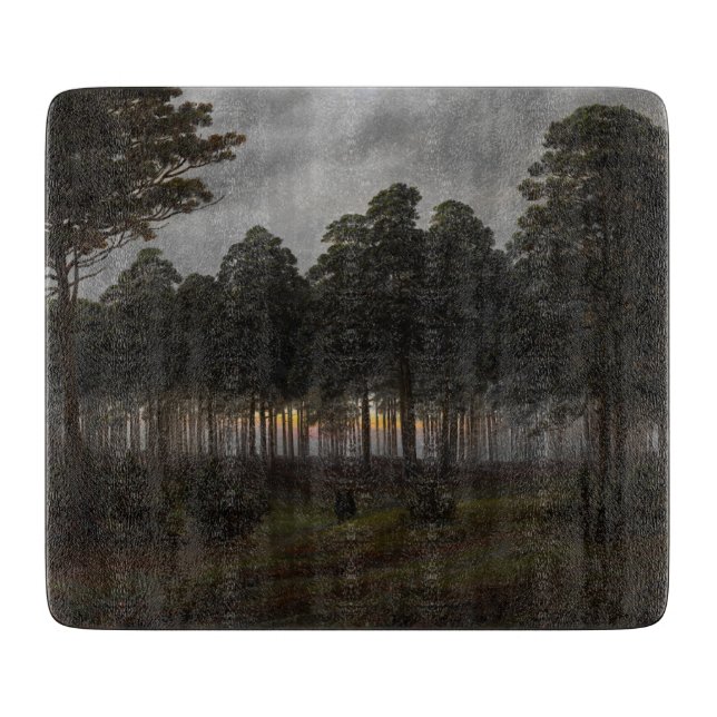 Tabla De Cortar Paisaje nocturno (por Caspar David Friedrich) (Anverso)