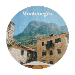 Tabla De Cortar Paisaje urbano de Montenegro