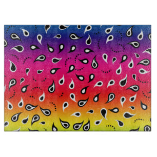 Tabla De Cortar Paisley Rainbow