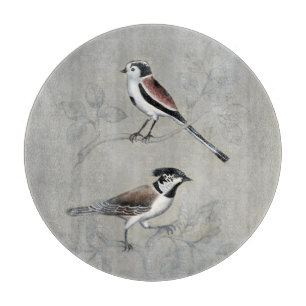 Tabla De Cortar Pajarera plateada el un par