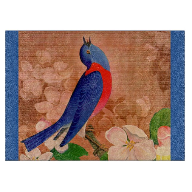 Tabla De Cortar pájaro mozo de la felicidad (Anverso)