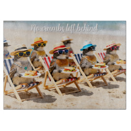 Tabla De Cortar Pájaros juguetones tablero de corte de vidrio pers