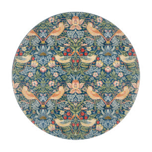 Tabla De Cortar Pájaros Lindos, Arte Antiguo de Ladrón de Fresas