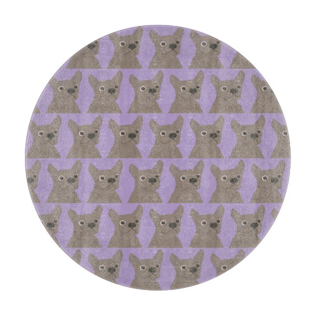 Tabla De Cortar Pale Purple Dog (Anverso)