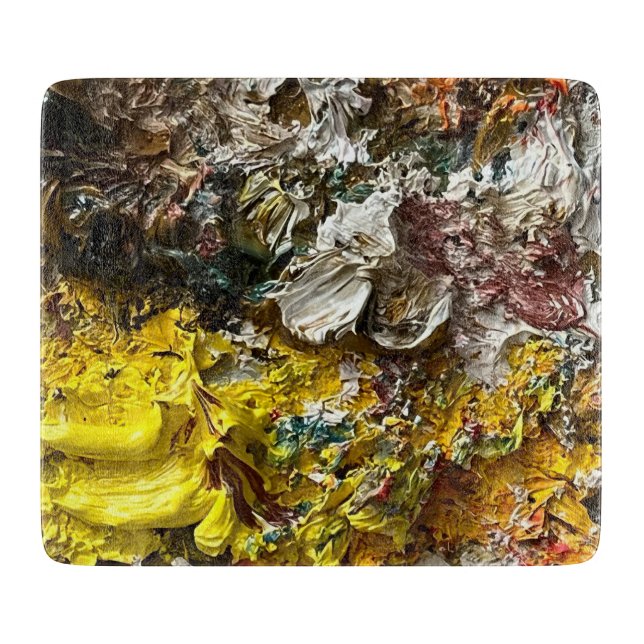 Tabla De Cortar Paleta de artista #1 (Anverso)