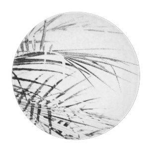 Tabla De Cortar Palm Tree Deja Esbozo Minimalismo