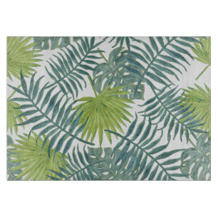 Tabla De Cortar Palm Tree Fronds Pintando Hawaian