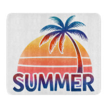 Palmera retro de verano