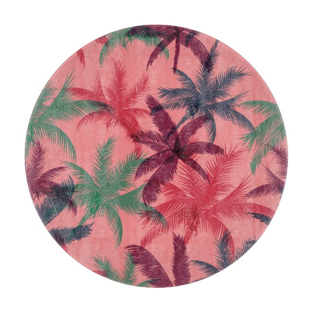 Tabla De Cortar Palmeras Tropicales: Patrón sin Marea (Anverso)