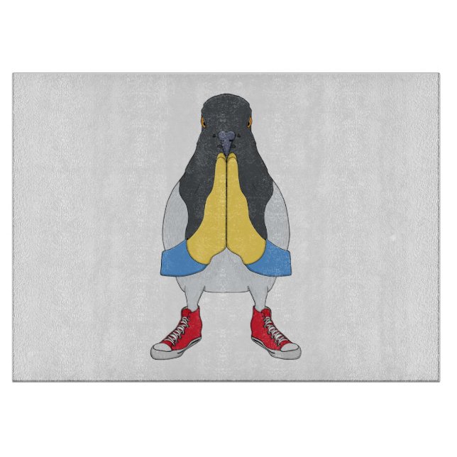Tabla De Cortar Paloma con Zapatos (Anverso)