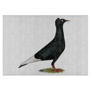 Tabla De Cortar Paloma de capucha negra voladora