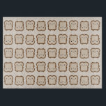 Tabla De Cortar Pan Kawaii / Tosta<br><div class="desc">Un patrón repetido de pan o tostadas kawaii,  listos para el desayuno,  el té de la tarde o un sándwich a la hora del almuerzo.</div>