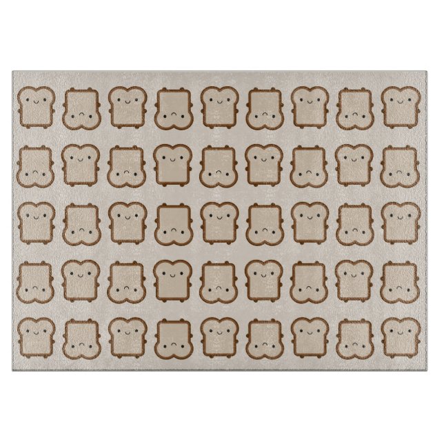 Tabla De Cortar Pan Kawaii / Tosta (Anverso)