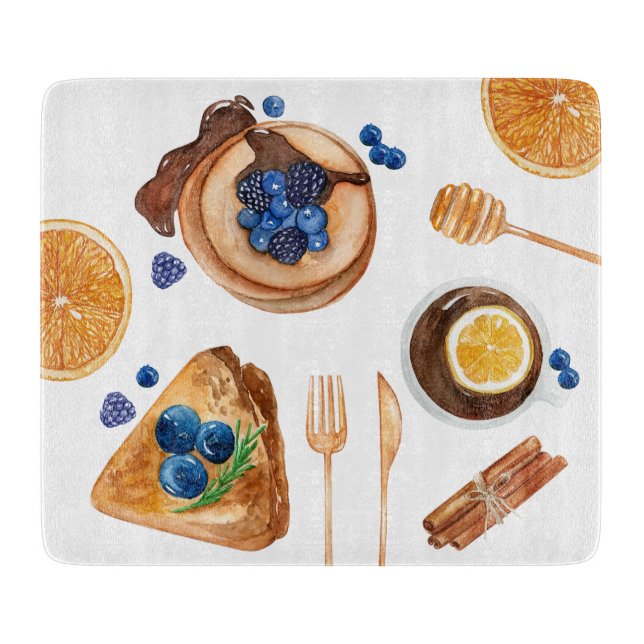 Tabla De Cortar Pancakes modernos Kitchen Beauty Breakfast (Anverso)