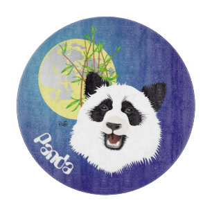Tabla De Cortar Panda encuentro tablón de vidrio