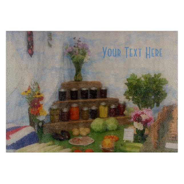 Tabla De Cortar Pantalla de cosecha justa del país (Anverso)