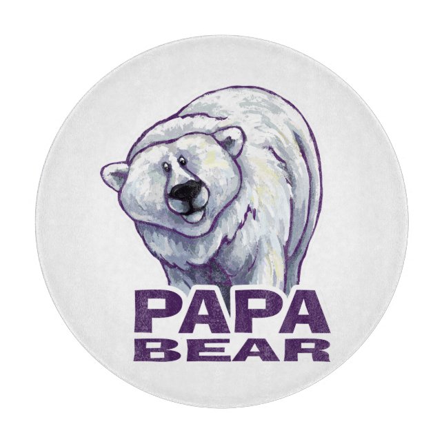 Tabla De Cortar Papa Polar Bear (Anverso)
