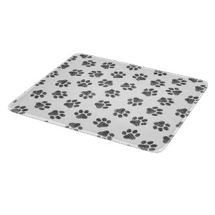 Tabla De Cortar Papas de perro, garras de perro, patas negras