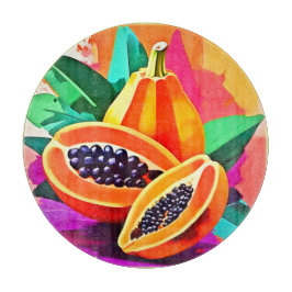 Tabla De Cortar Papaya en rodajas