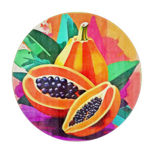 Tabla De Cortar Papaya en rodajas