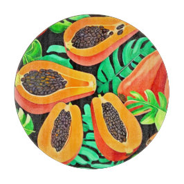 Tabla De Cortar Papaya y deja un patrón fresco
