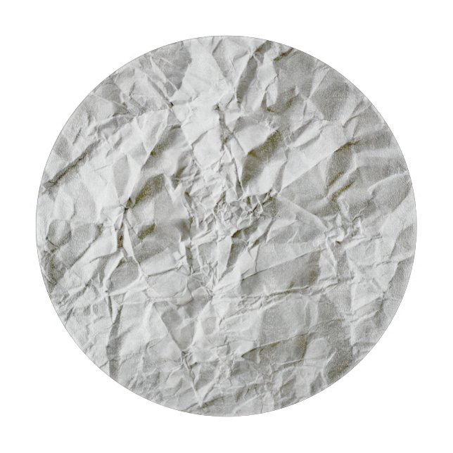 Tabla De Cortar Papel arrugado divertido (Anverso)