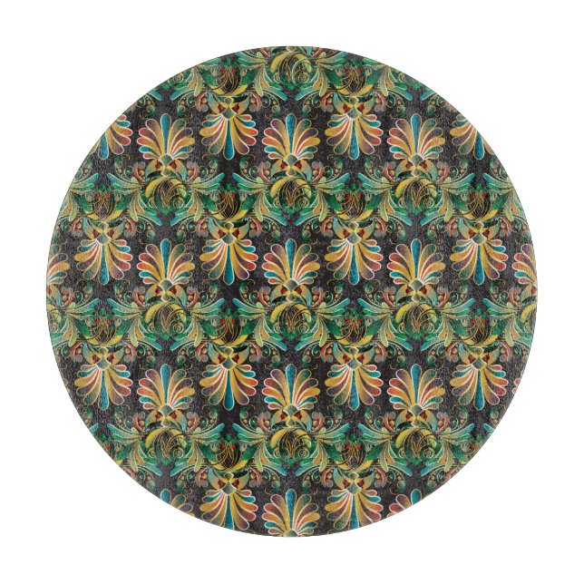 Tabla De Cortar Papel de escritorio Ornate Flower Luxury (Anverso)