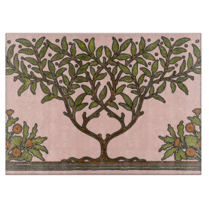 Tabla De Cortar Papel pintado floral de William Morris Tree Frieze